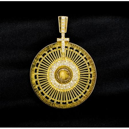 Pingente Santíssimo Sacramento com Diamantes