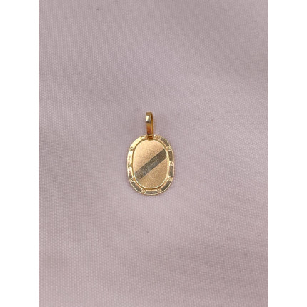 Pingente Placa Oval