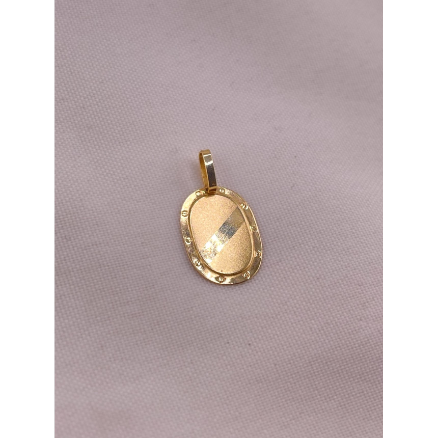 Pingente Placa Oval