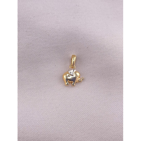 Pingente Elefante Dois Tons