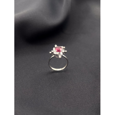 Anel Rubilita e Diamantes