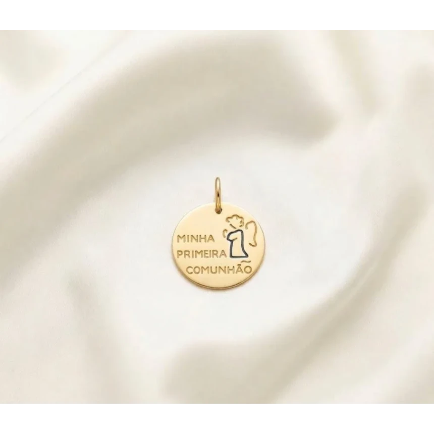 Pingente Medalha Primeira Comunhão
