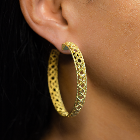 Brincos Argola Carla Amorim