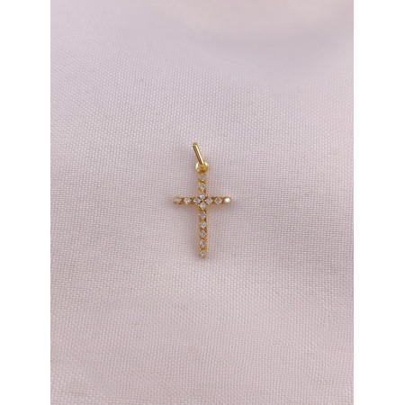 Pingente Cruz de Diamantes