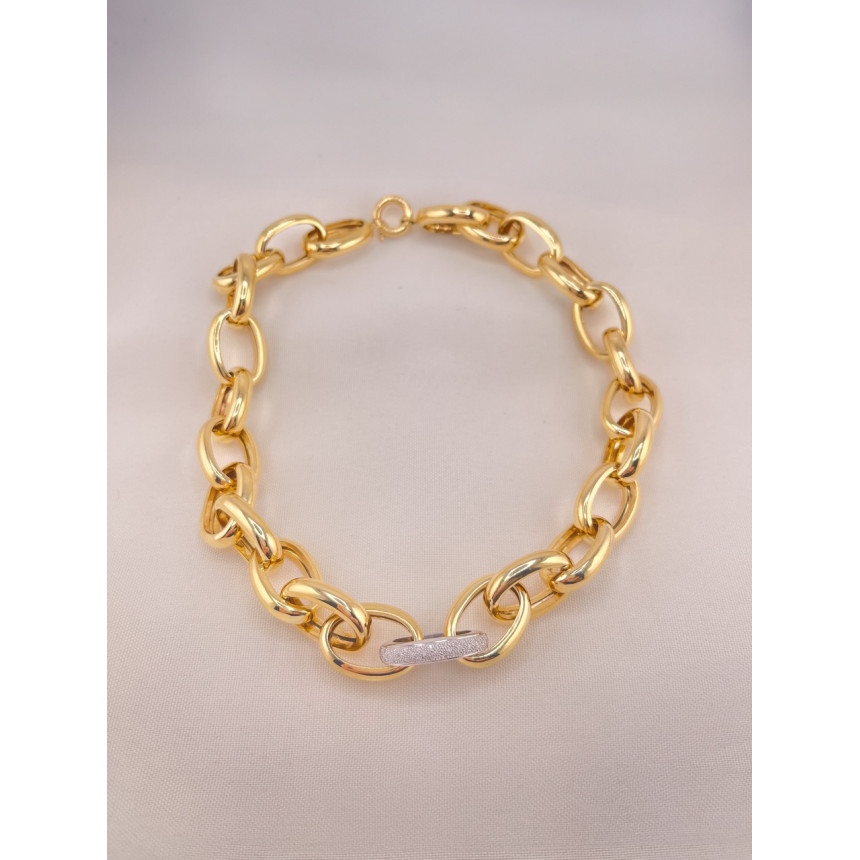 Colar com Elos e Diamantes