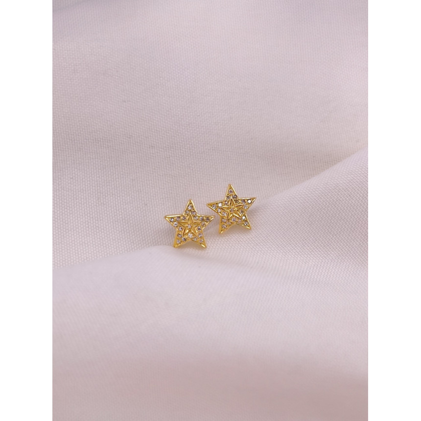 Brincos Estrela de Diamantes