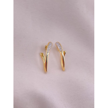 Brincos Alongados de Diamantes