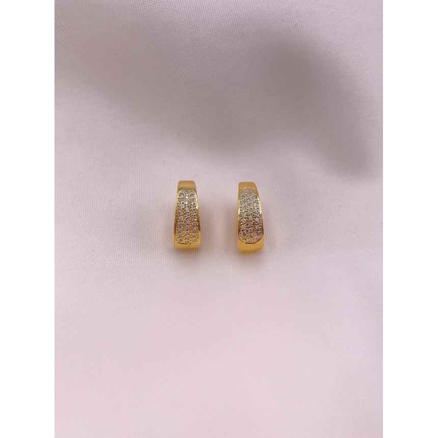 Brincos Argola de Diamantes