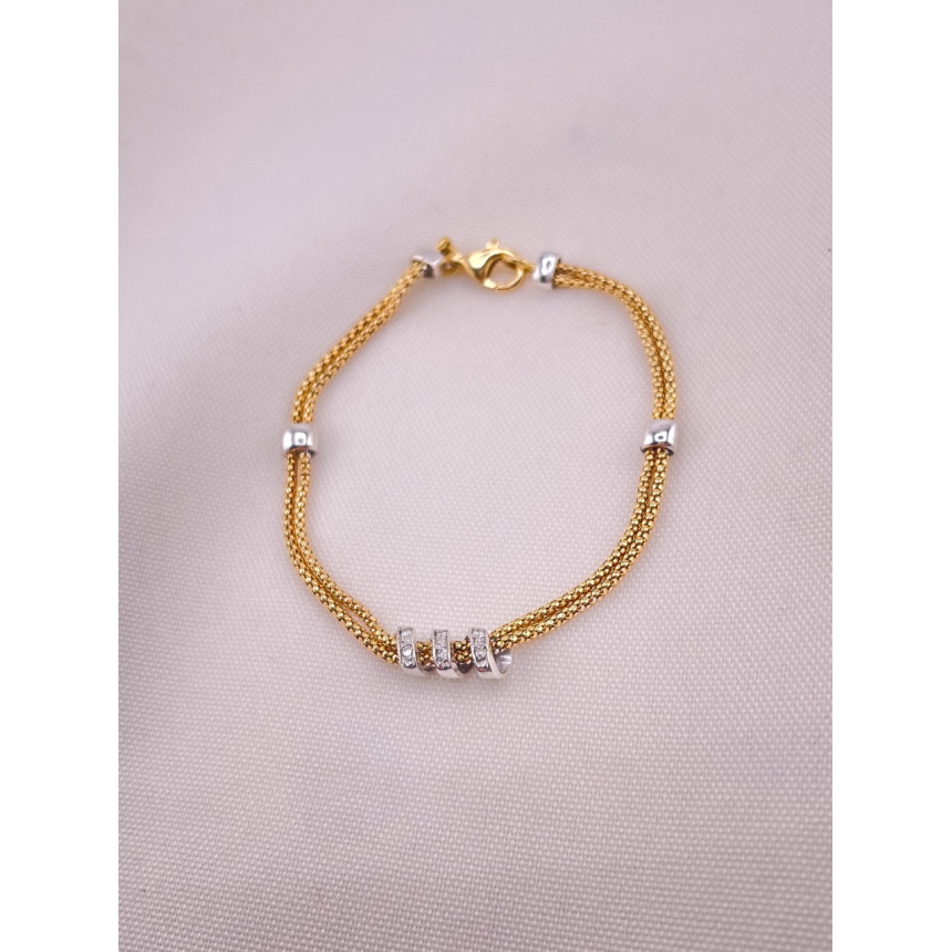 Pulseira Rabo de Tatu com Diamantes