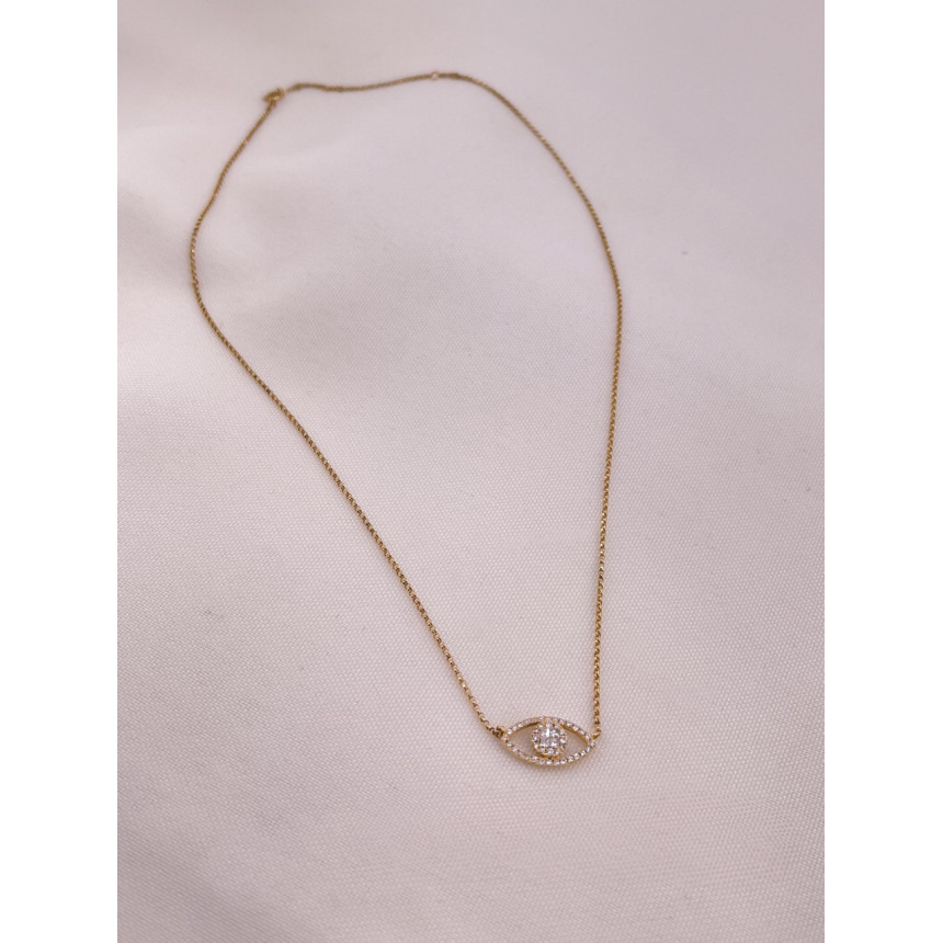 Colar Olho Grego em Diamantes