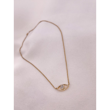 Colar Olho Grego em Diamantes