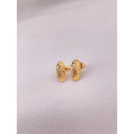 Brincos Frontal com Diamantes