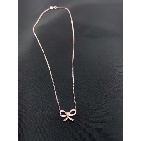 Colar Laço em Diamantes