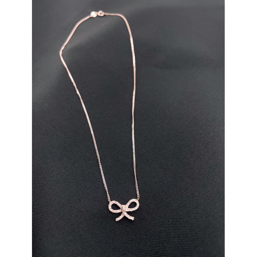 Colar Laço em Diamantes