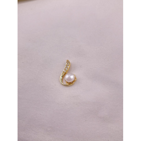 Pingente Pérola e Diamantes