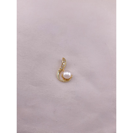 Pingente Pérola e Diamantes