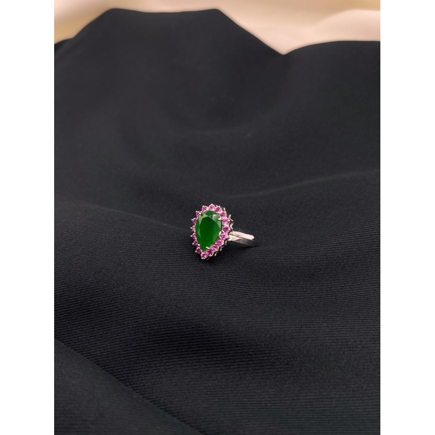 Anel Jade e Turmalina Rosa