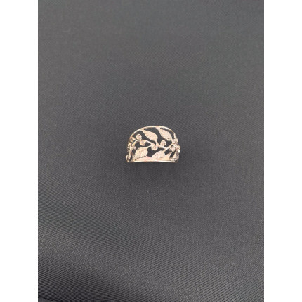 Anel Folhas com Diamantes