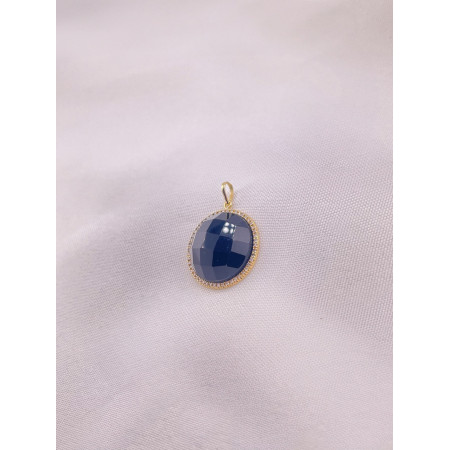 Pingente Ônix com Diamantes