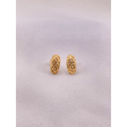 Brincos Acetinado com Diamantes