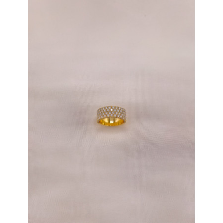 Anel Pavê de Diamantes