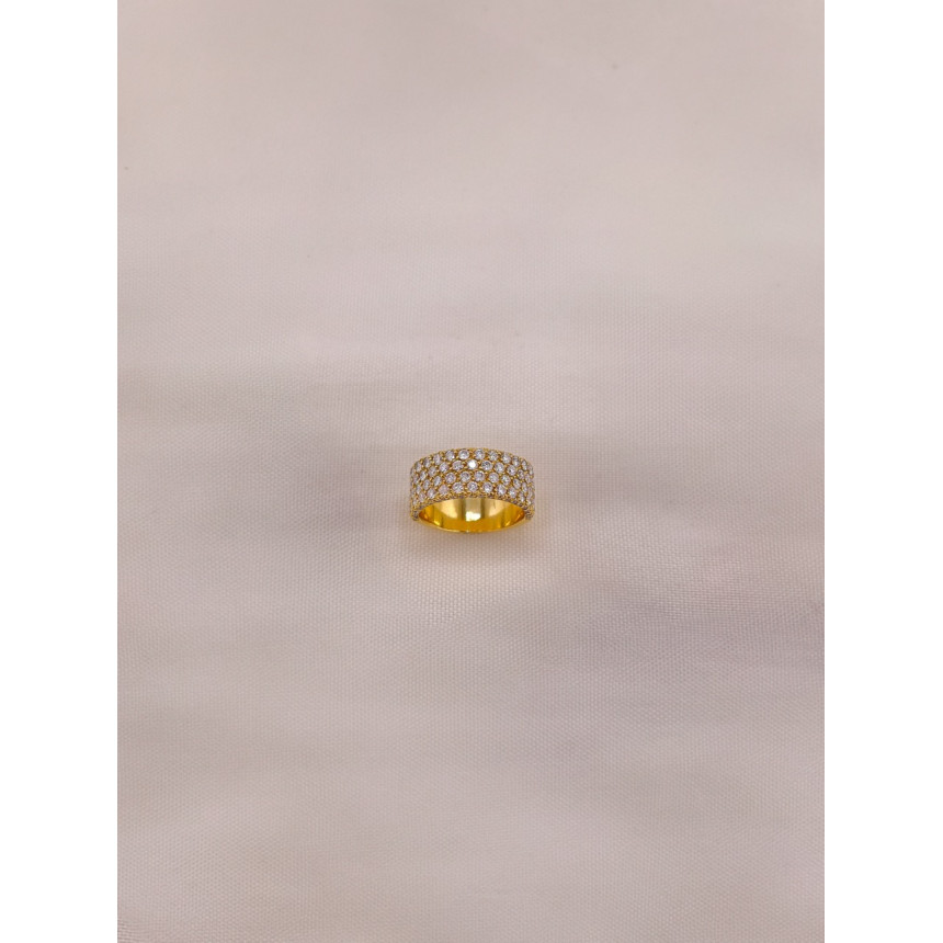 Anel Pavê de Diamantes