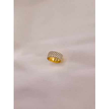 Anel Pavê de Diamantes