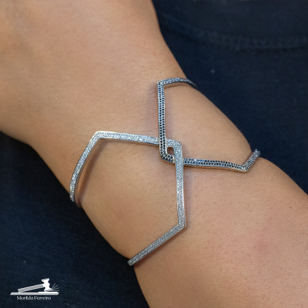 Bracelete em ouro com Diamantes