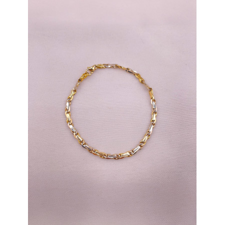 Pulseira Barra Dois Tons