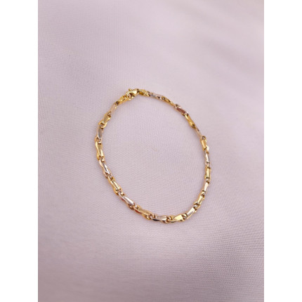 Pulseira Barra Dois Tons