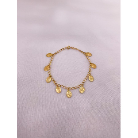 Pulseira Groumet com Medalhas de Santos