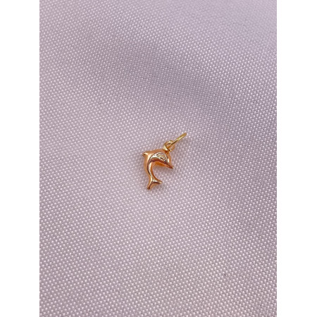 Pingente Golfinho Ouro Rosê