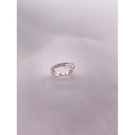 Anel Orbital com Diamantes