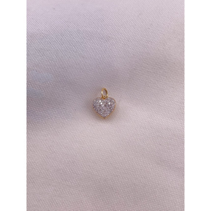 Pingente Coração de Diamantes