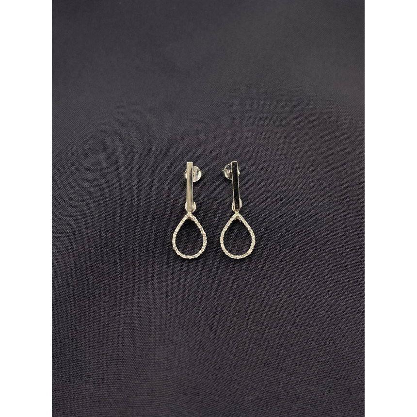 Brincos Gota de Diamantes