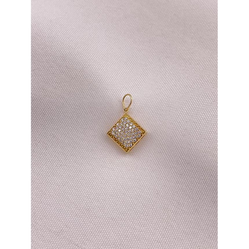 Pingente Safiras Brancas