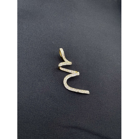 Pingente Estilizado de Diamantes