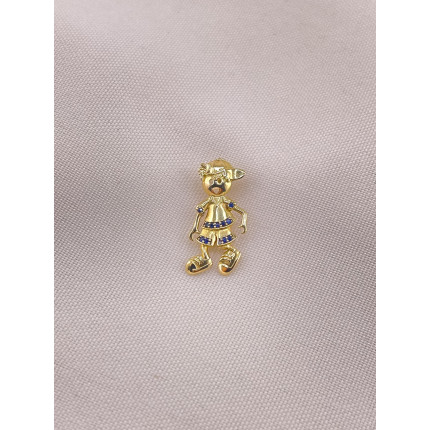 Pingente Menino com Safiras