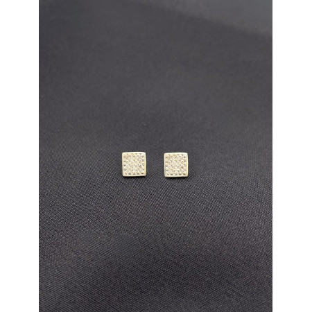 Brincos Quadrados de Diamantes