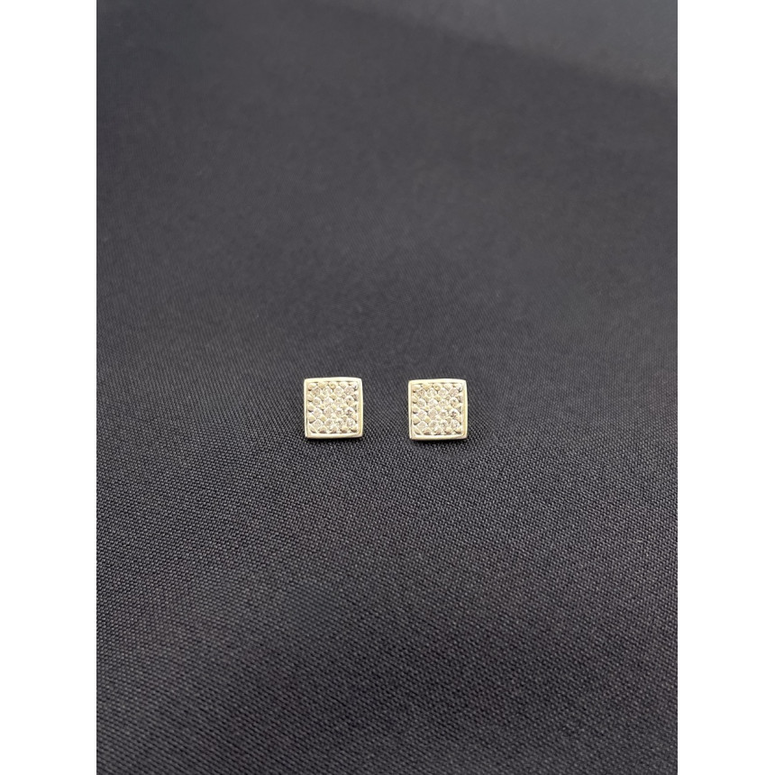 Brincos Quadrado de Diamantes