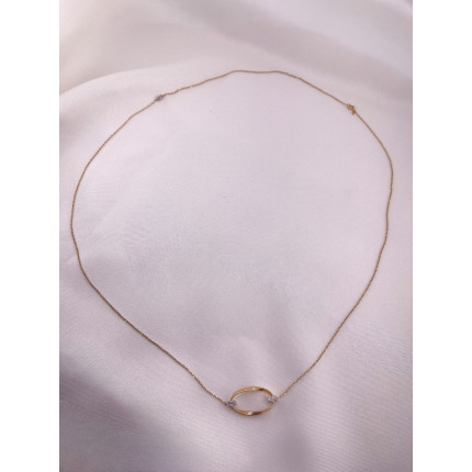 Colar Cartier com Pingente Oval