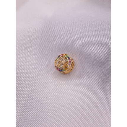 Pingente Cristo com Pedras Brasileiras