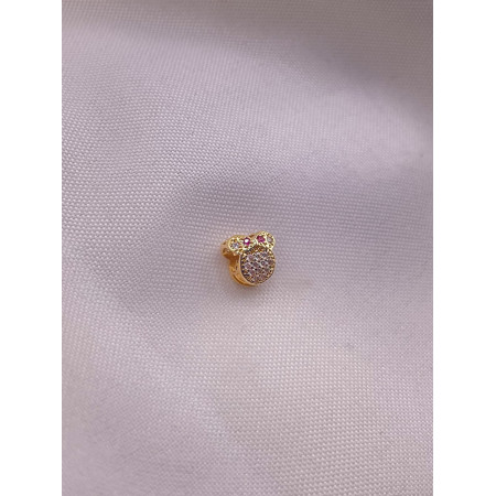 Pingente Minnie com Safiras Brancas