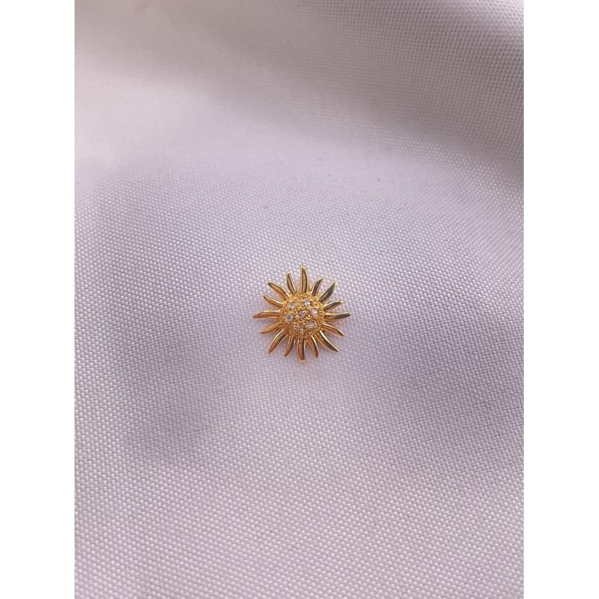 Pingente Sol com Diamantes