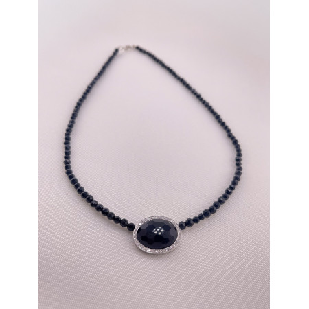 Colar Onix com Diamantes