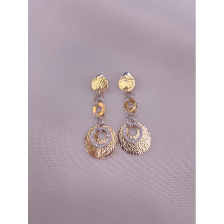 Brincos Círculos com Diamantes