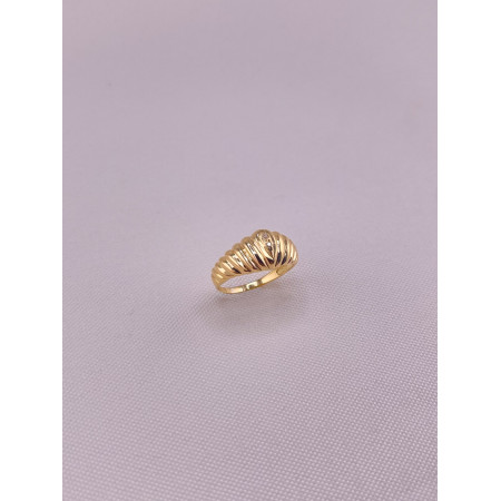 Anel Canelado com Diamantes