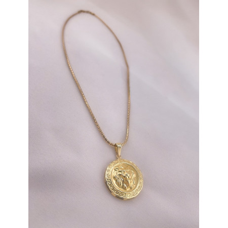 Colar Medalha Leão