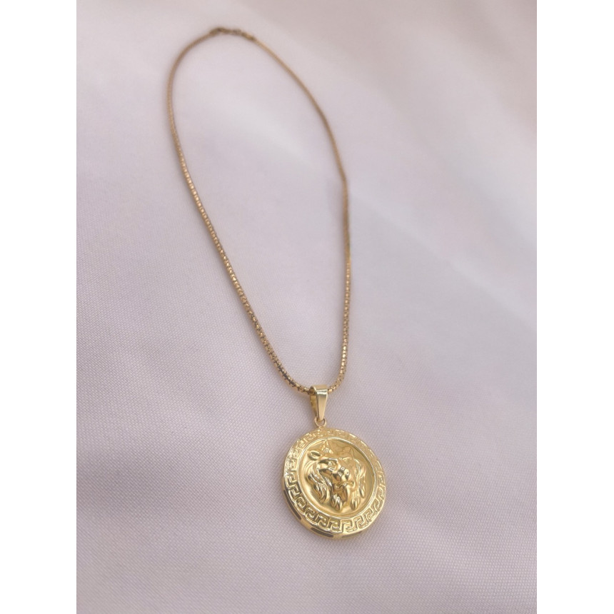 Colar Medalha Leão