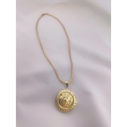 Colar Medalha Leão